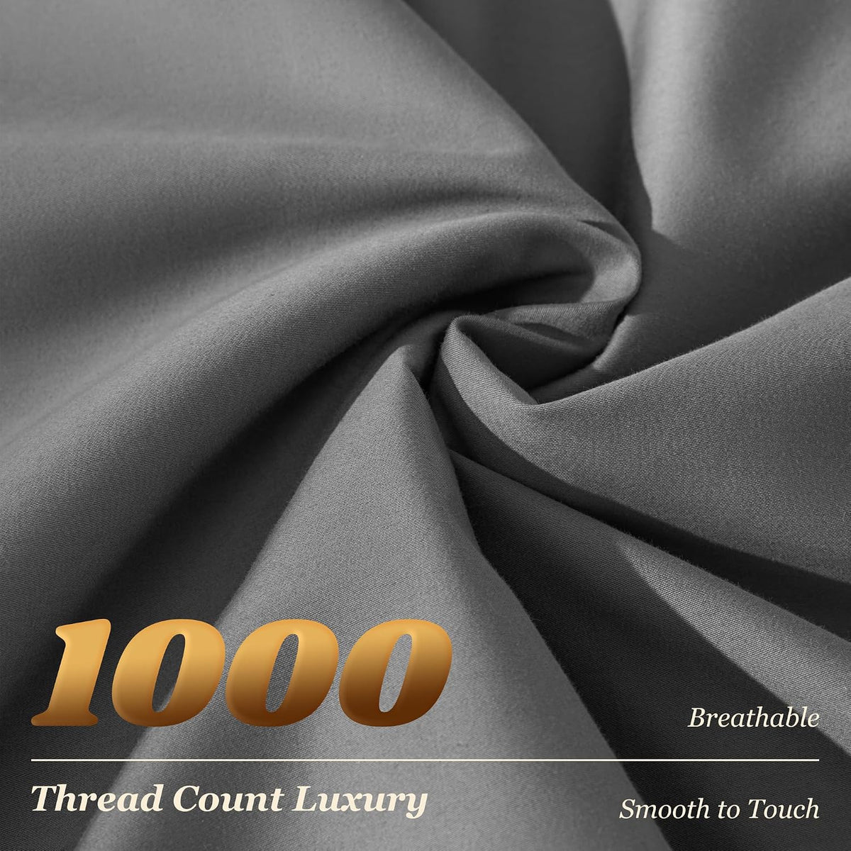 LBRO2M 100% Egyptian Cotton Sheet 1000 TC, Durable 16” Deep Pocket Sheets