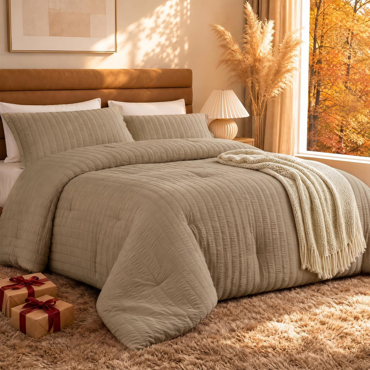 Quataly Cooling Comforter Set Twin Size Breathable Comforter with Sheets