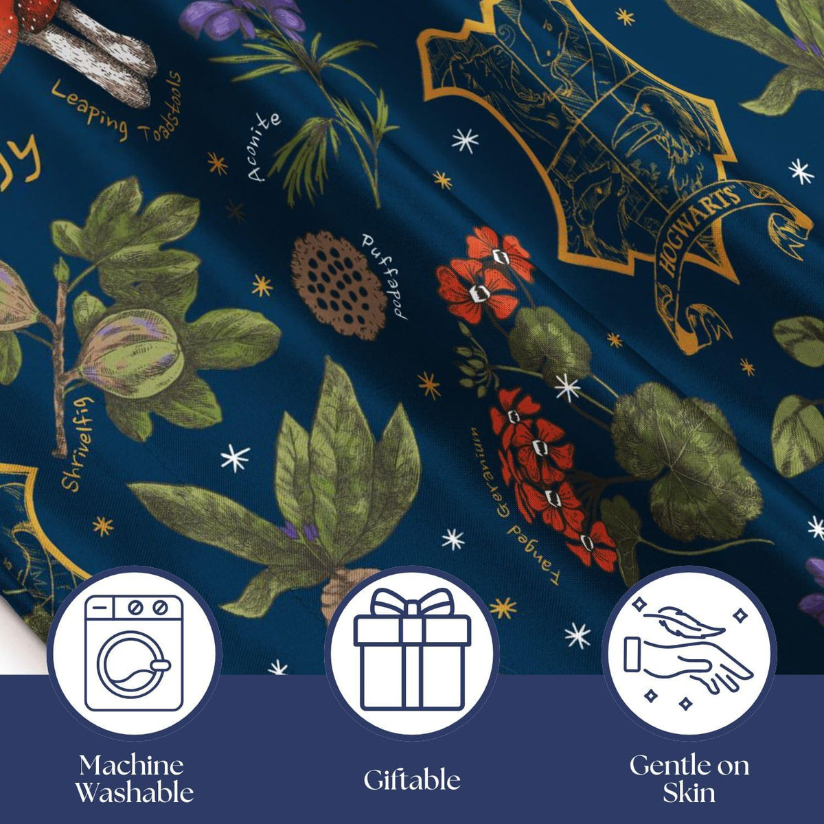 Jay Franco Satin Pillowcase - Standard Size 20x30 Inch Silky Soft Premium Pillow Cover, Blue - Harry Potter