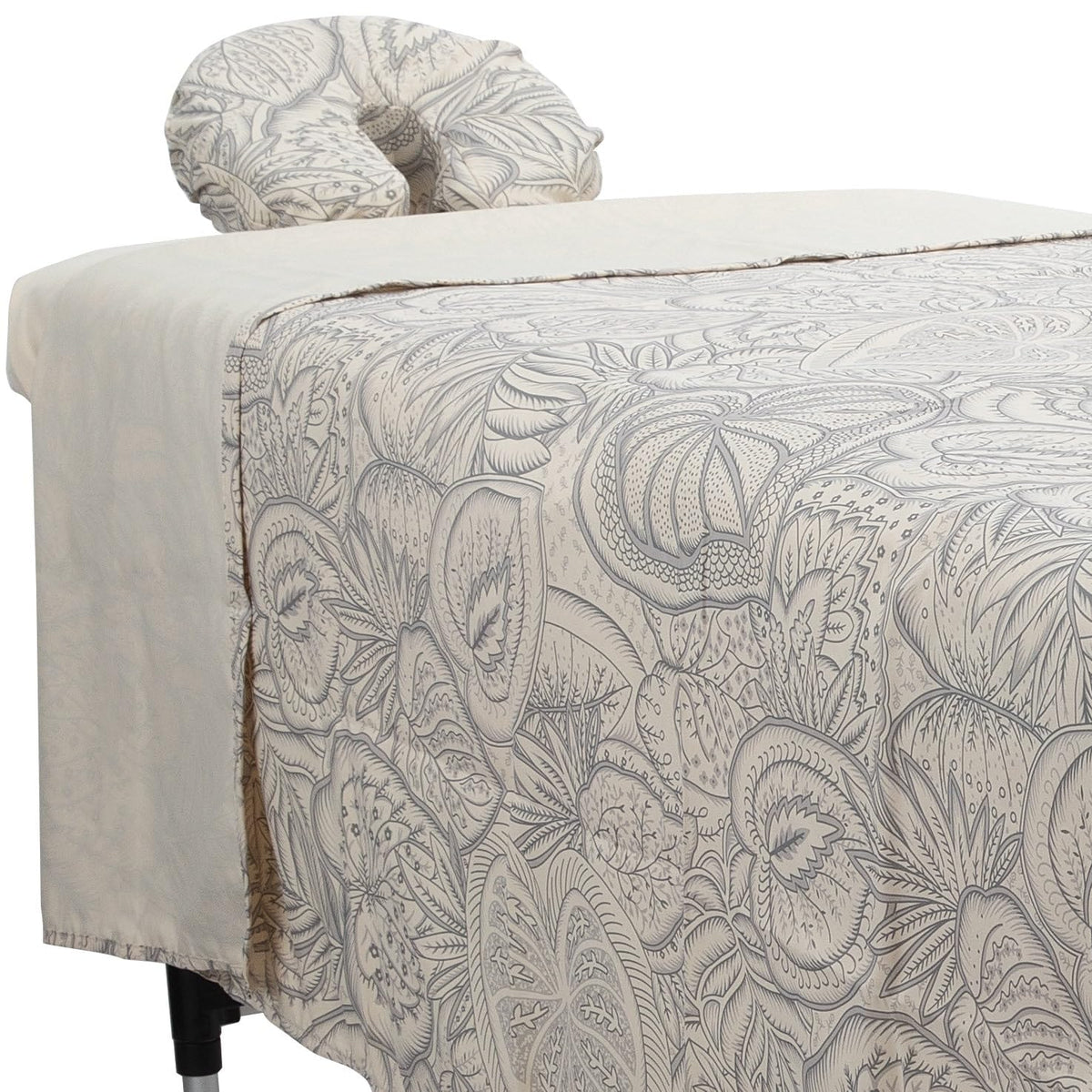 ForPro Premium Microfiber 3-Piece Massage Sheet Set, Cool Grey