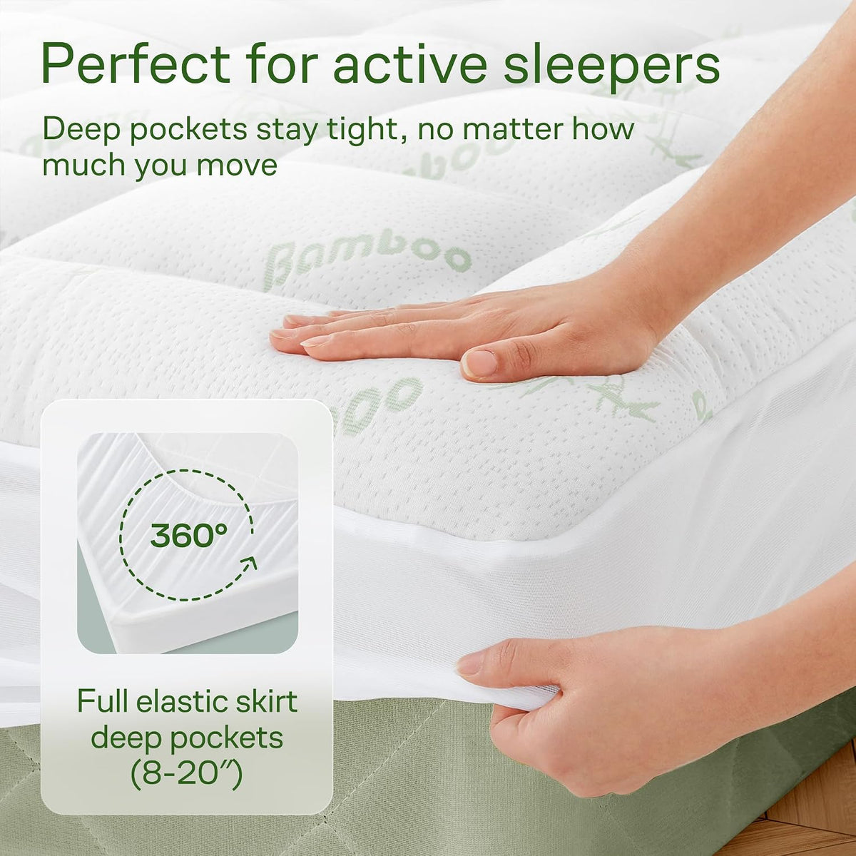 Niagara Sleep Solution Queen Ultra Soft Mattress Topper — Back Pain Relief