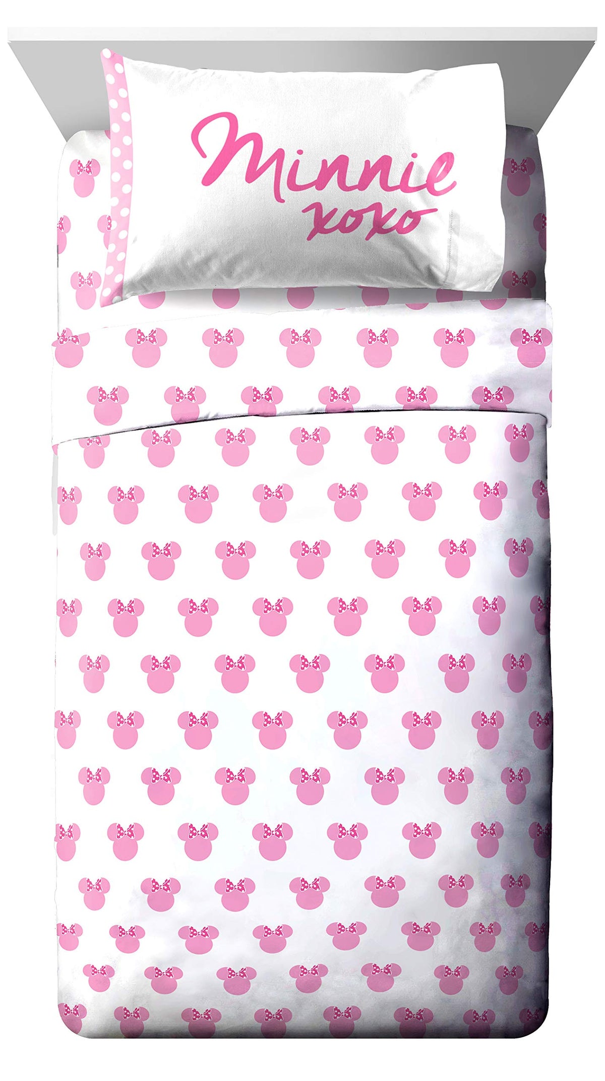 Jay Franco Kids Sheet Set with Fitted, Flat Sheets & Pillow Cover - Ultra-Soft Bedding with Pillowcase for Room Decor, White - Monster Jam, 3 Piece Toddler