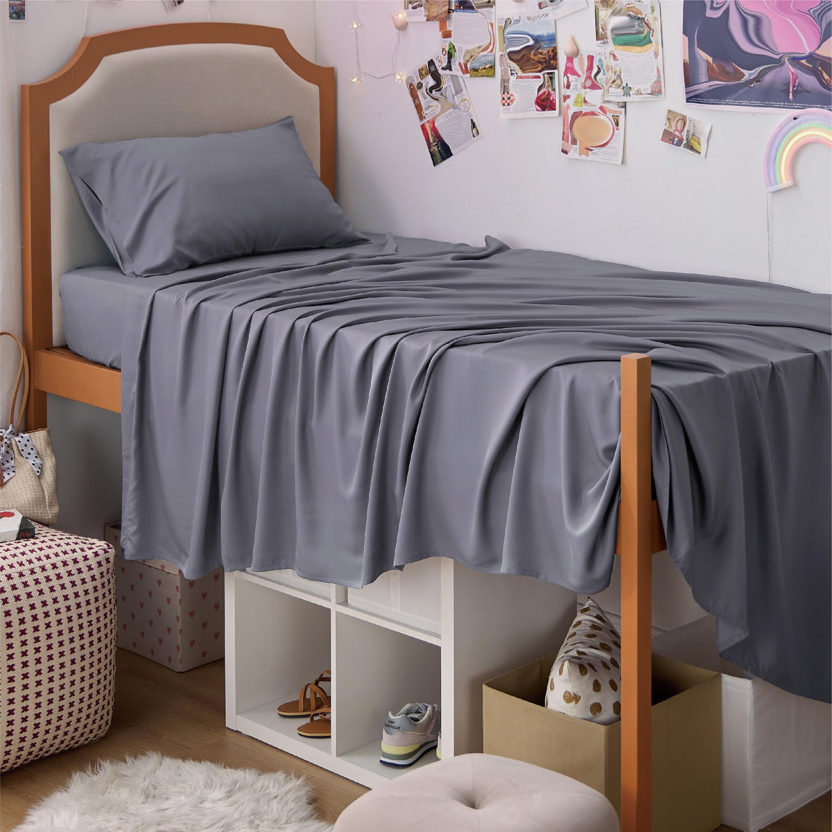 Bedsure PureWoven 100% Rayon Derived from Bamboo, King Size Sheets Set