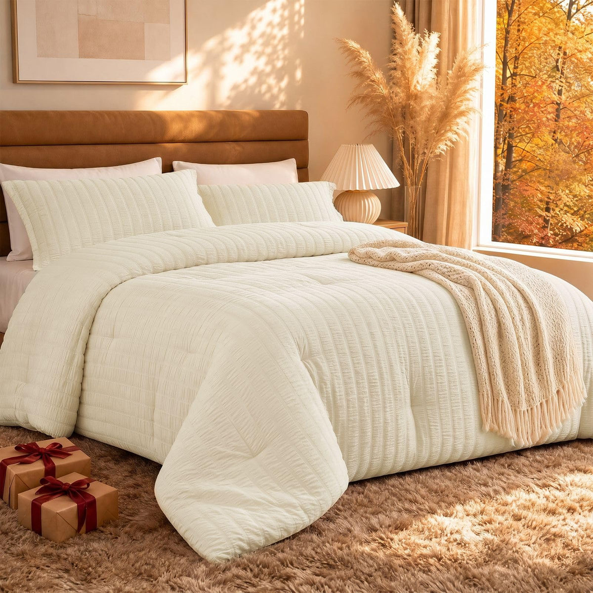 Quataly Cooling Comforter Set Twin Size Breathable Comforter with Sheets
