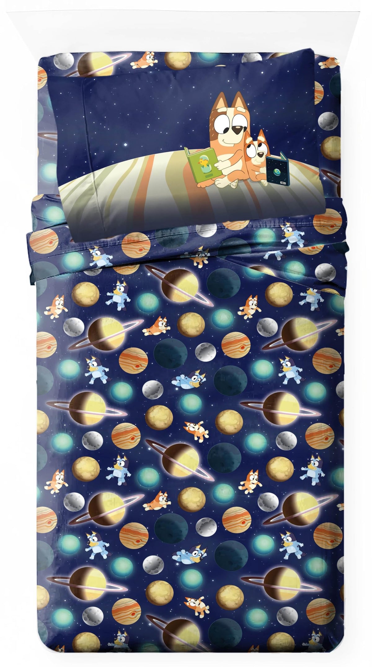 Jay Franco Kids Sheet Set with Fitted, Flat Sheets & Pillow Cover - Ultra-Soft Bedding with Pillowcase for Room Decor, White - Monster Jam, 3 Piece Toddler