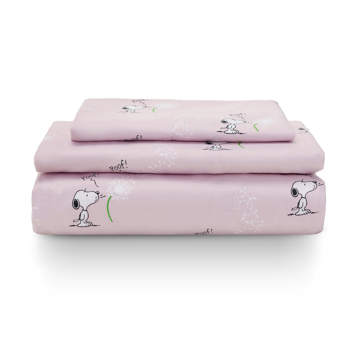 Berkshire Peanuts® Sheet Set Queen Size - 4 Pieces,Cute Character Snoopy Printed Soft Microfiber Bed Sheets,Peanuts Poses and Paws Grey