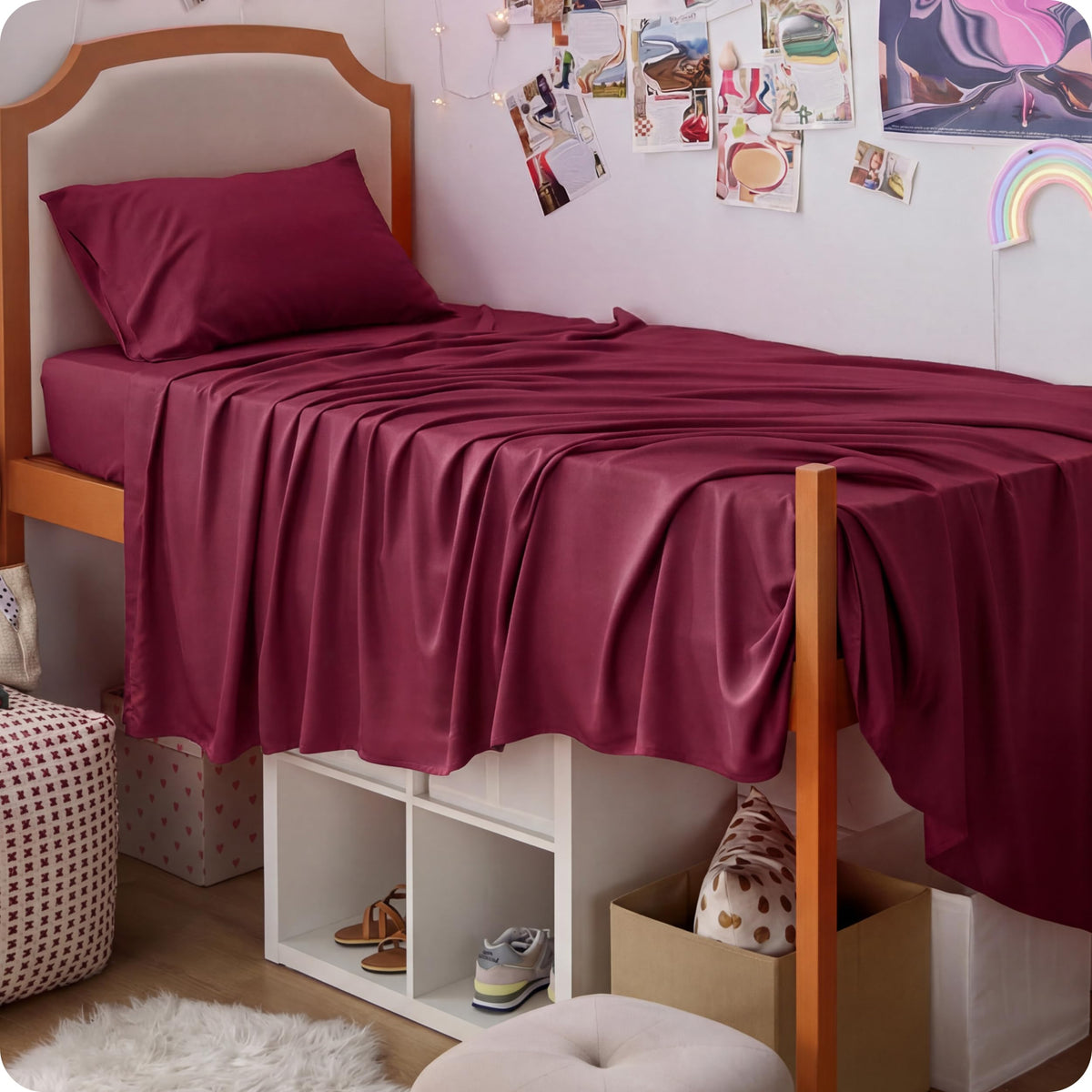 Bedsure PureWoven 100% Rayon Derived from Bamboo, King Size Sheets Set