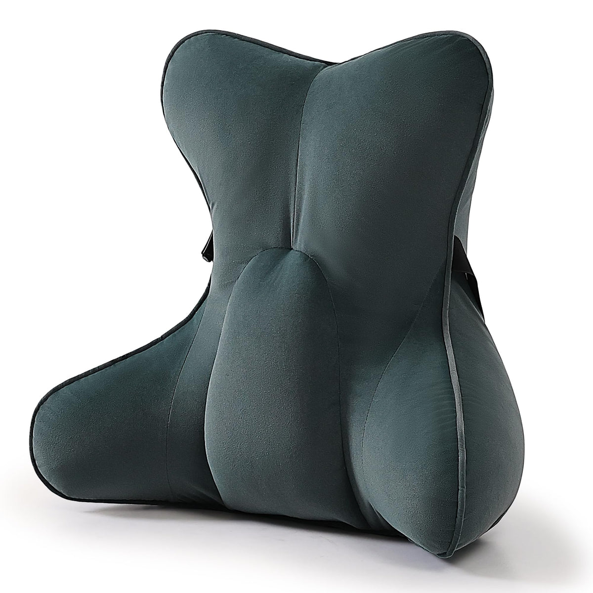 Back Pillow for Couch and Recliner, Lumbar Support Pillow for Sofa Sitting, Back Support Cushion for Office Chair, Ergonomic Back Cushion for Sitting Comfort, Slate Blue