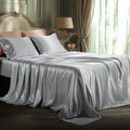 Bedsure Black Satin Sheets Queen Size, Soft Silky Bedsheet for Hair & Skin