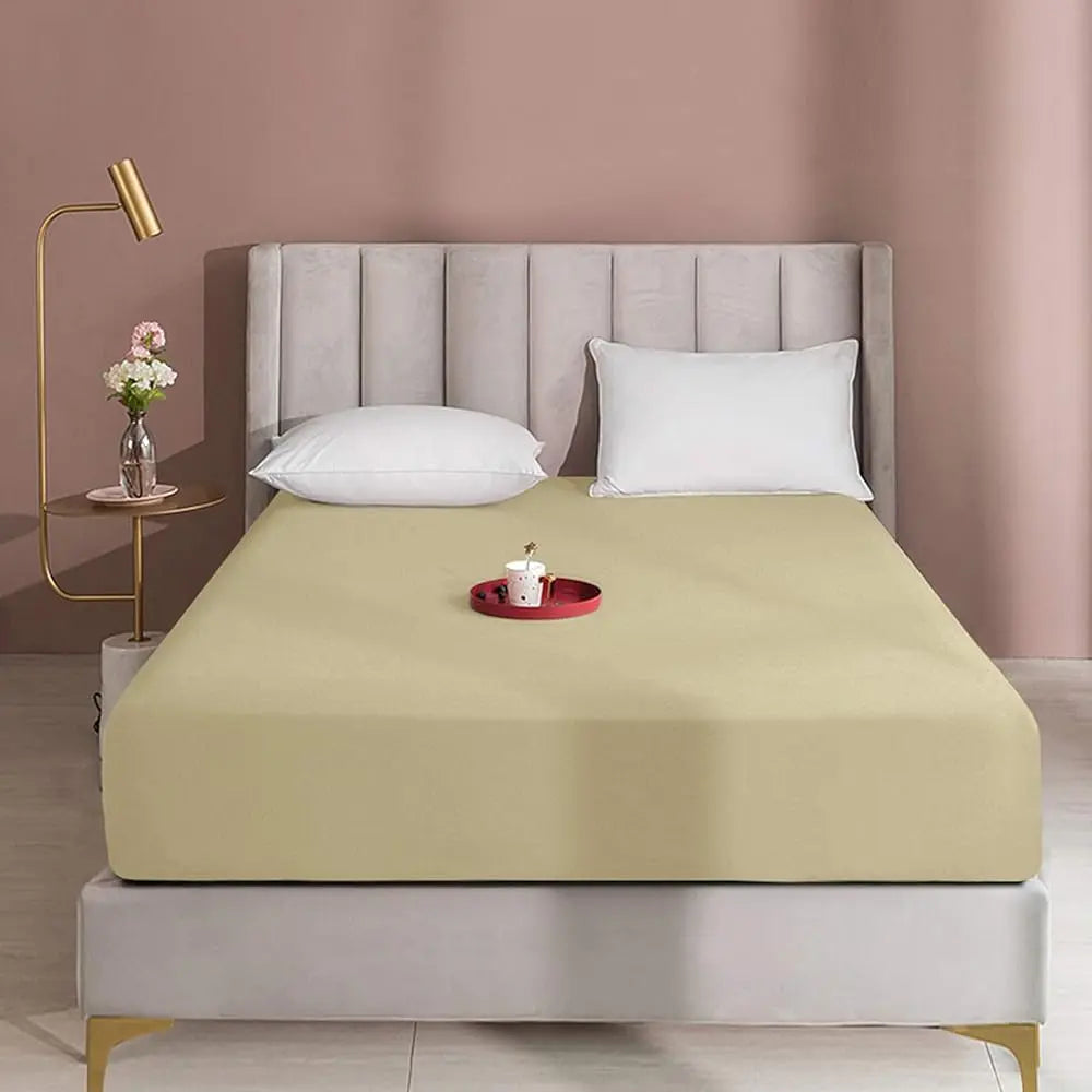 NTBAY Fitted Bed Sheet - Deep Pocket Fit Soft Comfy Bedding, Brushed Microfiber Breathable Wrinkle-Free Cover, All-Around Elastic Stays in Place, No Shrink, Chlorine-Free Bleach Safe, Tumble Dry Low, Oeko-Tex Certified
