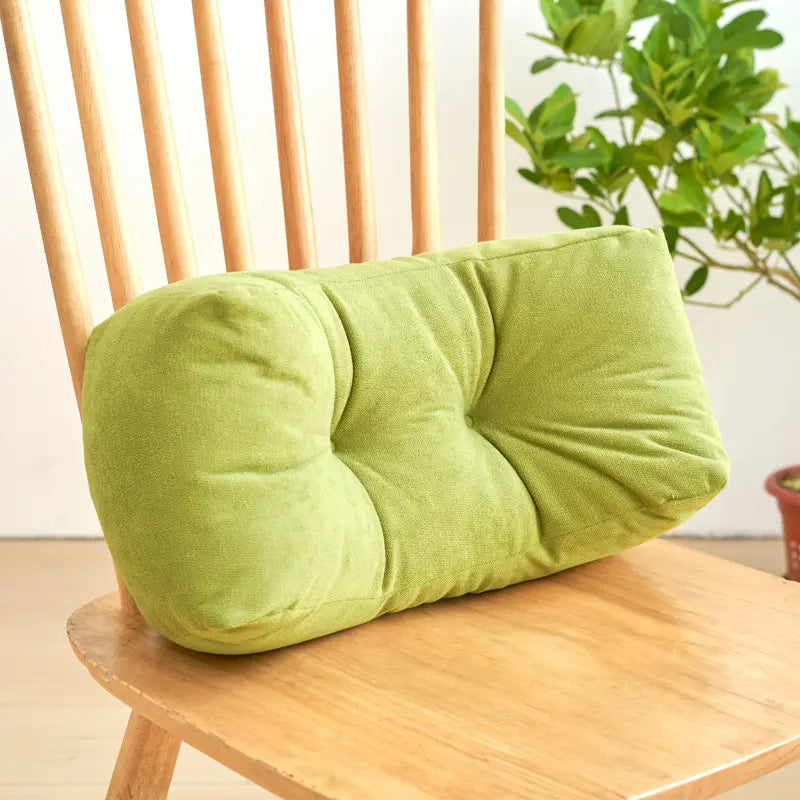 1PIC Comfortable Lumbar Support Cushion — Nap Pillow, Student Backrest, Padded Backrest, Chair Back Pad, Waist Pillow, Throw Pillow, Office Desk Nap Pillow With Cushion