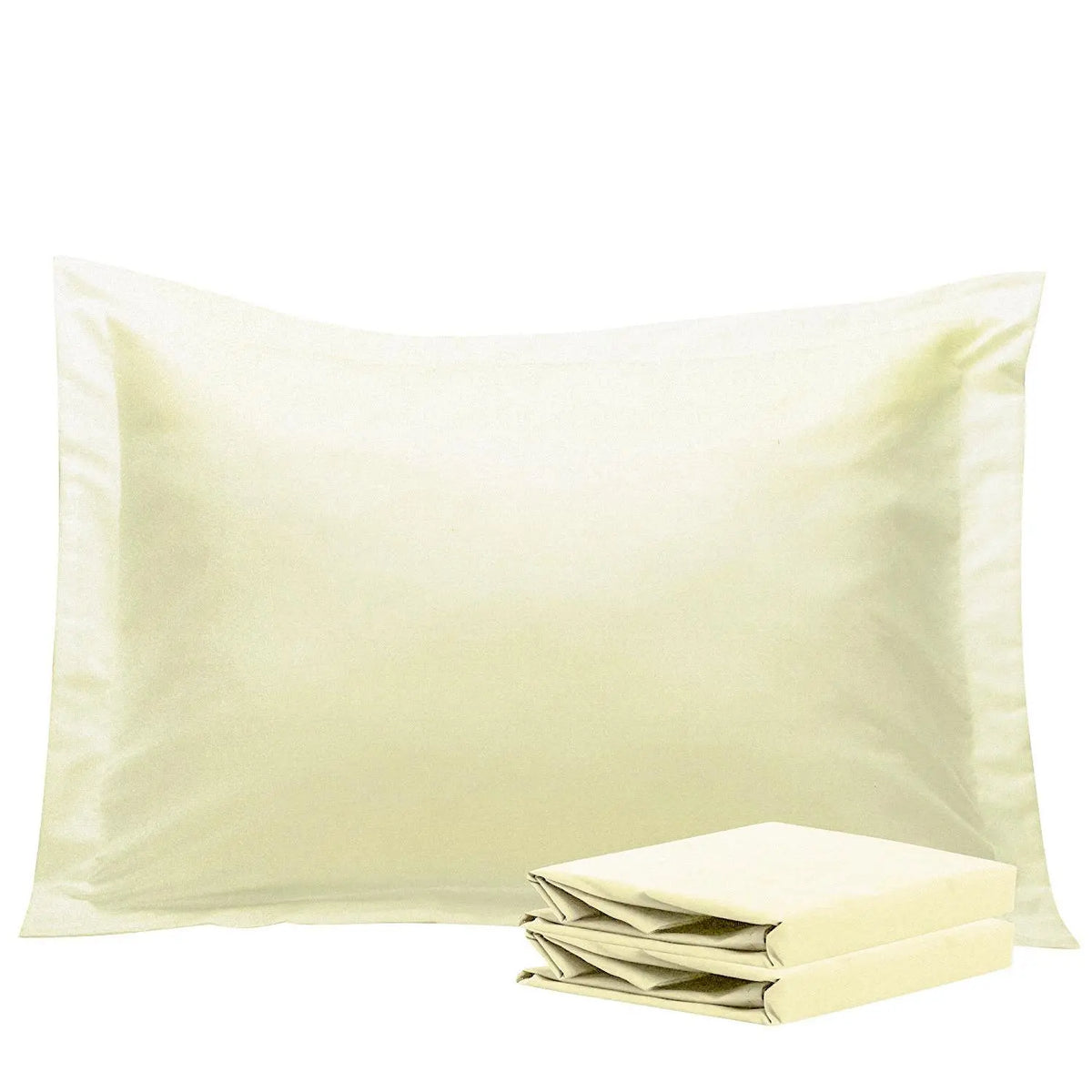 Bedsum 2-Pack Ultra Soft Brushed Pillowcases - Hotel Quality, Breathable Soft Bedding, Hypoallergenic Double-Sided Warm Flat Weave Fabric, Envelope Closure, Wrinkle Resistant, Snug Fit, Durable, Machine Washable, Fresh Post-Laundry Look