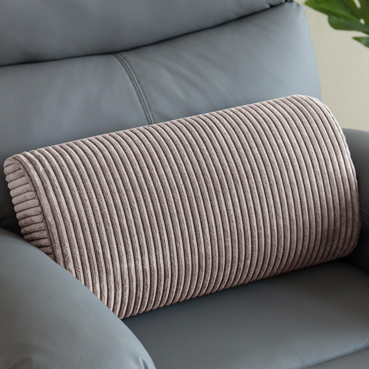 HIGOGOGO Lumbar Support Pillow for Recliner Chair/Accent Chair/Couch, Memory Foam Back Support Cushion for Elderly, Recliner Cushions for Back Rest, Pain Relief, Reading, Washable Cover, Brown