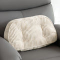 HIGOGOGO Lumbar Support Pillow for Recliner Chair/Accent Chair/Couch/Office Chair, Tufted Corduroy Back Support Cushion for Elderly, Recliner Cushions for Back Rest, Pain Relief, Reading, Brown