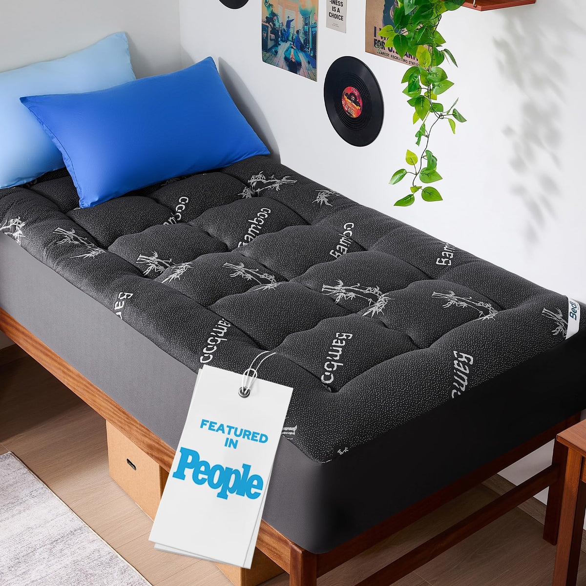 BEDLORE King Mattress Topper, Thick Soft Pillow Top Bed Topper