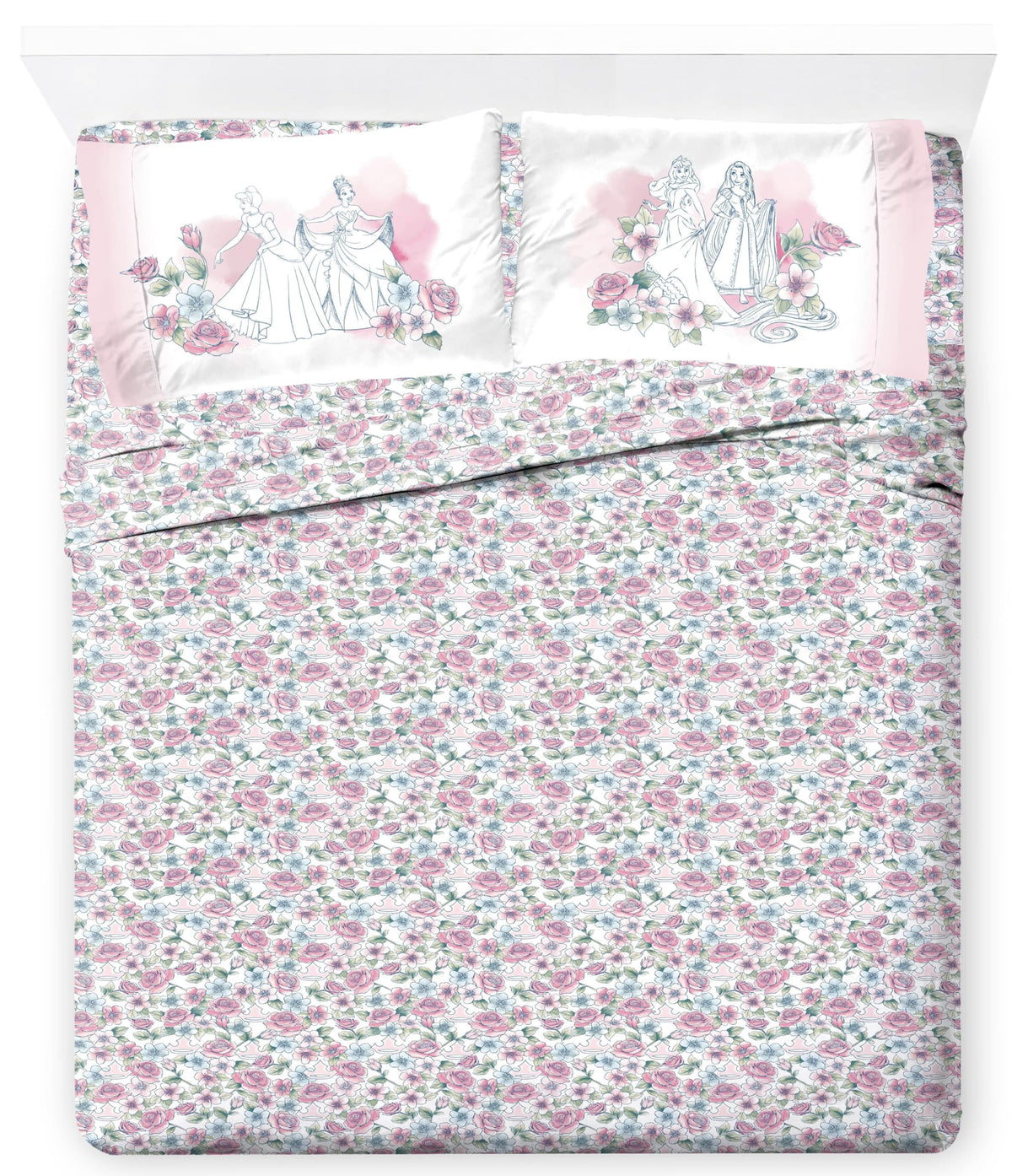 Jay Franco Sheet Set with Fitted, Flat Sheets & Pillow Cover - Ultra-Soft Bedding with Pillowcase for Room Decor, Multi - Hello Kitty, 3 Piece Twin