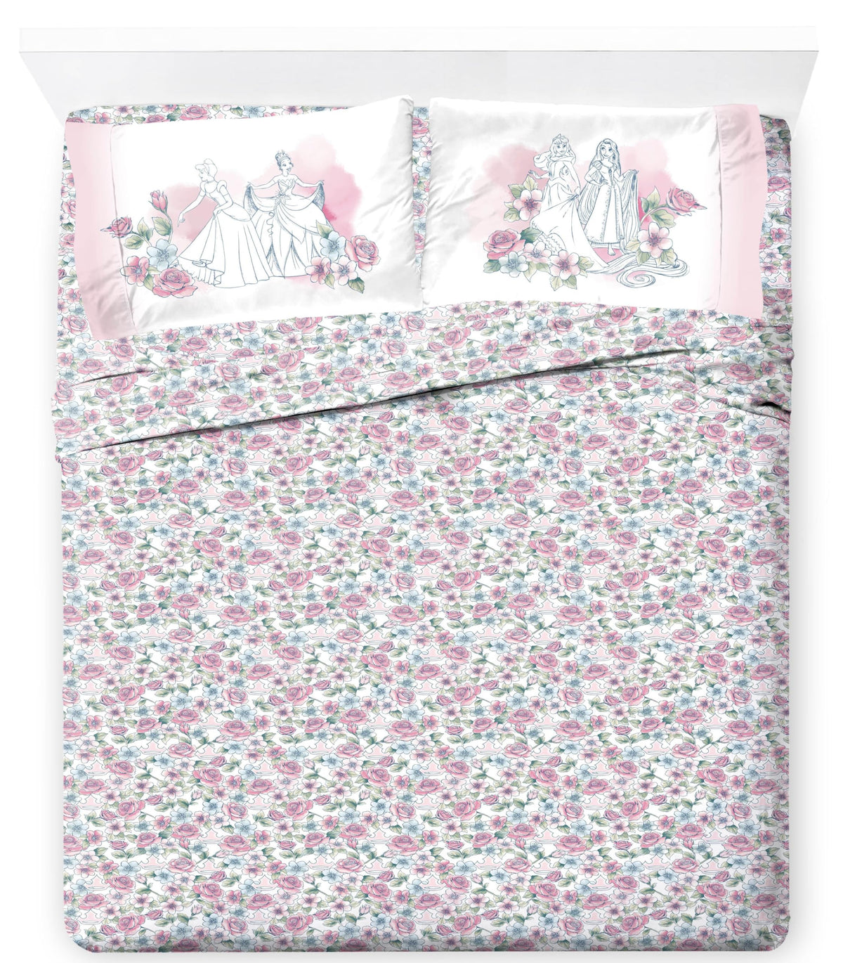 Jay Franco Sheet Set with Fitted, Flat Sheets & Pillow Cover - Ultra-Soft Bedding with Pillowcase for Room Decor, Multi - Hello Kitty, 3 Piece Twin