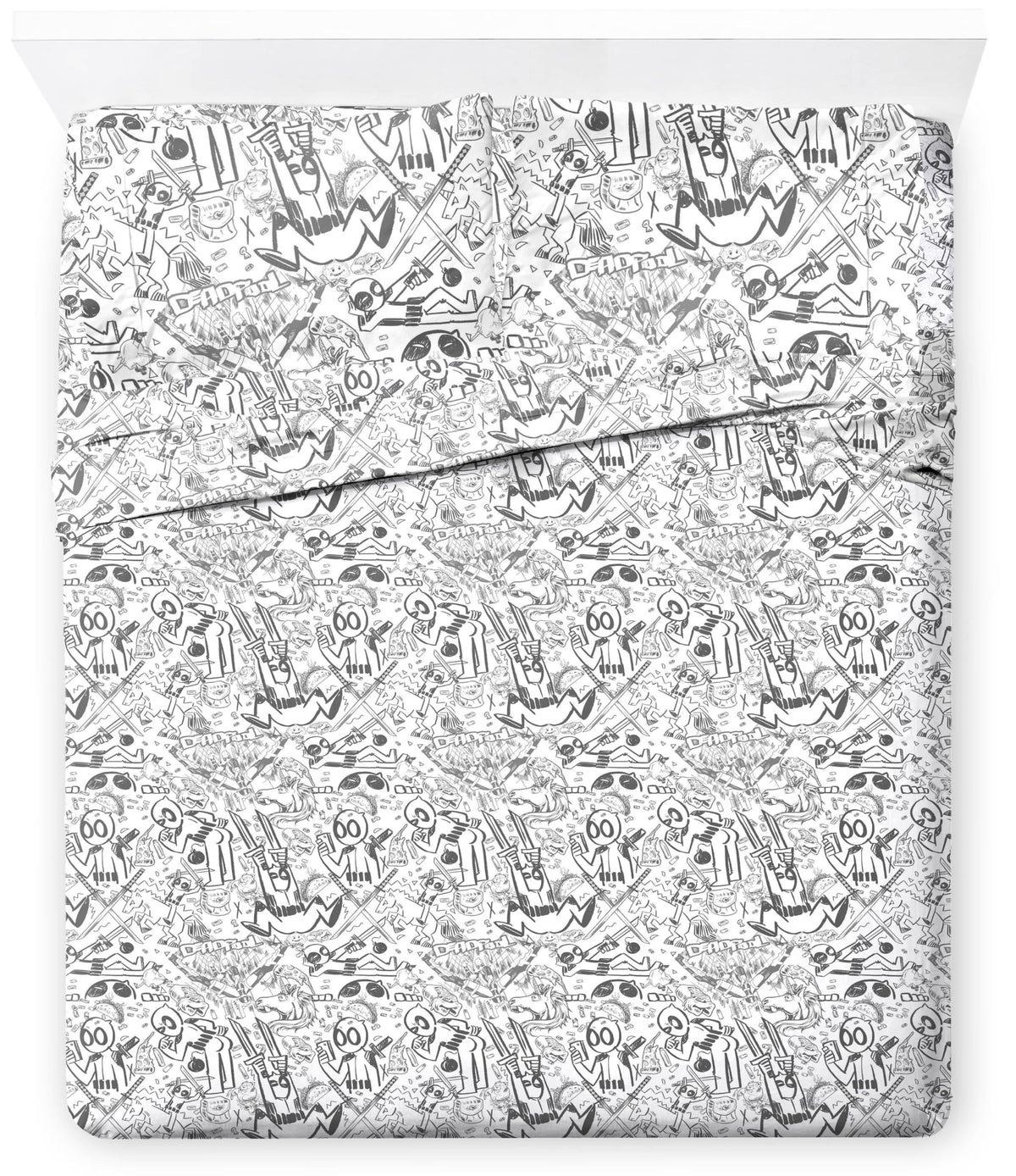 Jay Franco Sheet Set with Fitted, Flat Sheets & Pillow Cover - Ultra-Soft Bedding with Pillowcase for Room Decor, Multi - Hello Kitty, 3 Piece Twin