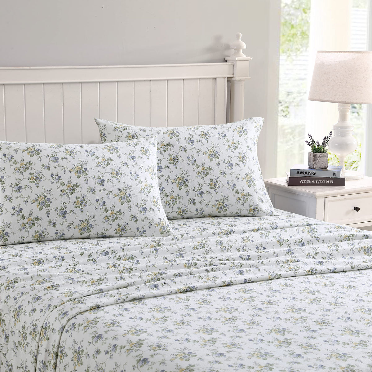 Laura Ashley - Twin Sheet Set with Fitted Sheet & Pillowcase