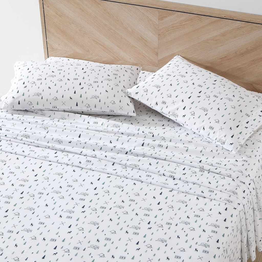 Eddie Bauer - Twin Size Sheet Set with Fitted Sheet & Pillowcase