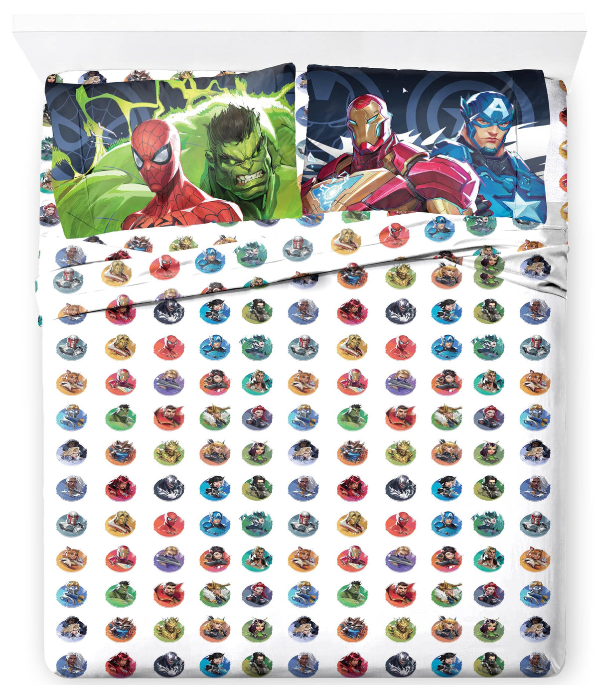 Jay Franco Kids Sheet Set with Fitted, Flat Sheets & Pillow Cover - Ultra-Soft Bedding with Pillowcase for Room Decor, White - Monster Jam, 3 Piece Toddler