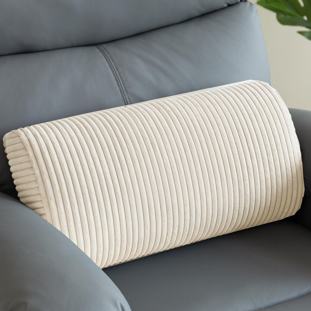 HIGOGOGO Lumbar Support Pillow for Recliner Chair/Accent Chair/Couch, Memory Foam Back Support Cushion for Elderly, Recliner Cushions for Back Rest, Pain Relief, Reading, Washable Cover, Brown