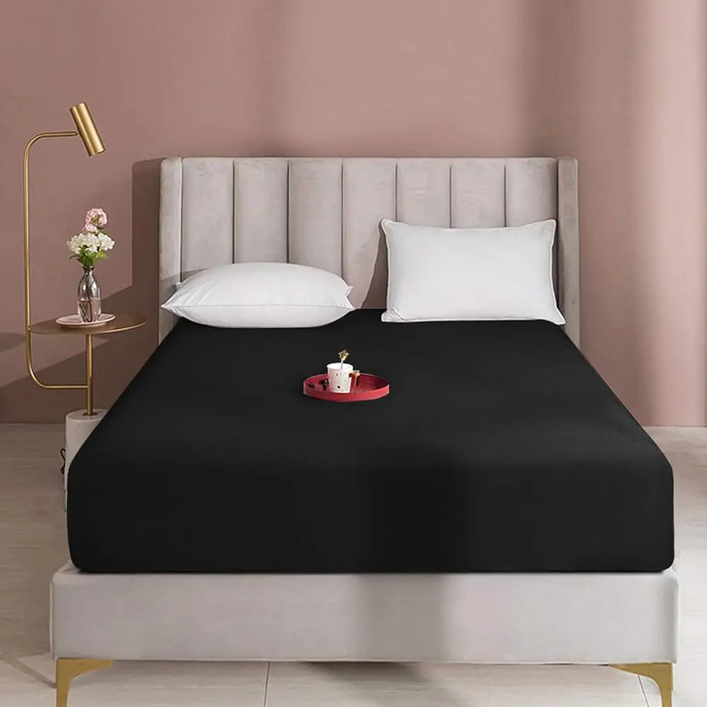 NTBAY Fitted Bed Sheet - Deep Pocket Fit Soft Comfy Bedding, Brushed Microfiber Breathable Wrinkle-Free Cover, All-Around Elastic Stays in Place, No Shrink, Chlorine-Free Bleach Safe, Tumble Dry Low, Oeko-Tex Certified