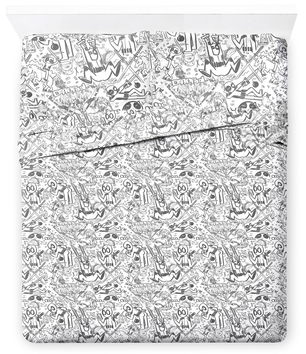Jay Franco Sheet Set with Fitted, Flat Sheets & Pillow Cover - Ultra-Soft Bedding with Pillowcase for Room Decor, Multi - Hello Kitty, 3 Piece Twin
