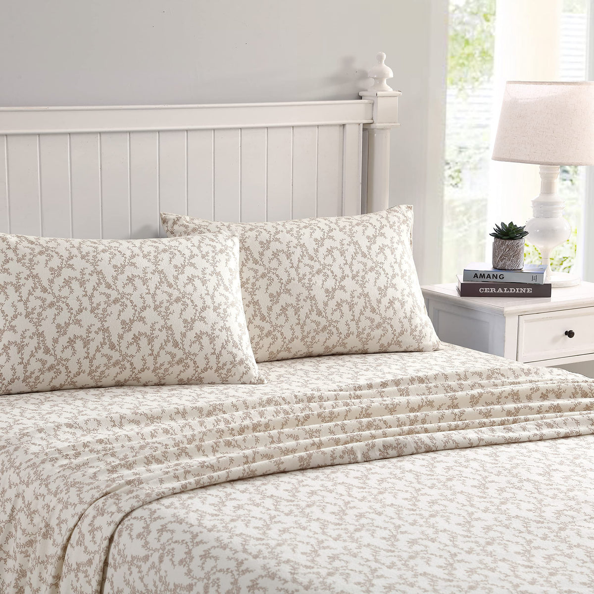 Laura Ashley - Twin Sheet Set with Fitted Sheet & Pillowcase