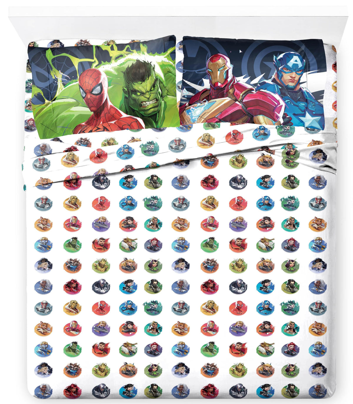 Jay Franco Kids Sheet Set with Fitted, Flat Sheets & Pillow Cover - Ultra-Soft Bedding with Pillowcase for Room Decor, White - Monster Jam, 3 Piece Toddler