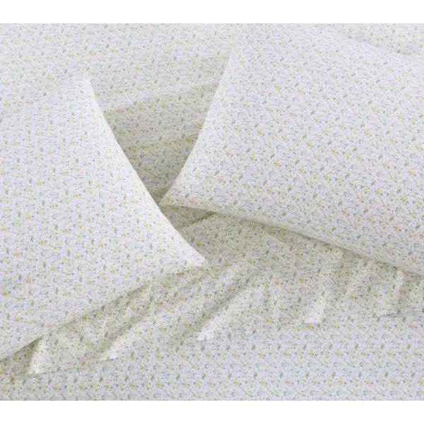 Laura Ashley Evie Yellow Cotton Full Sheet Set