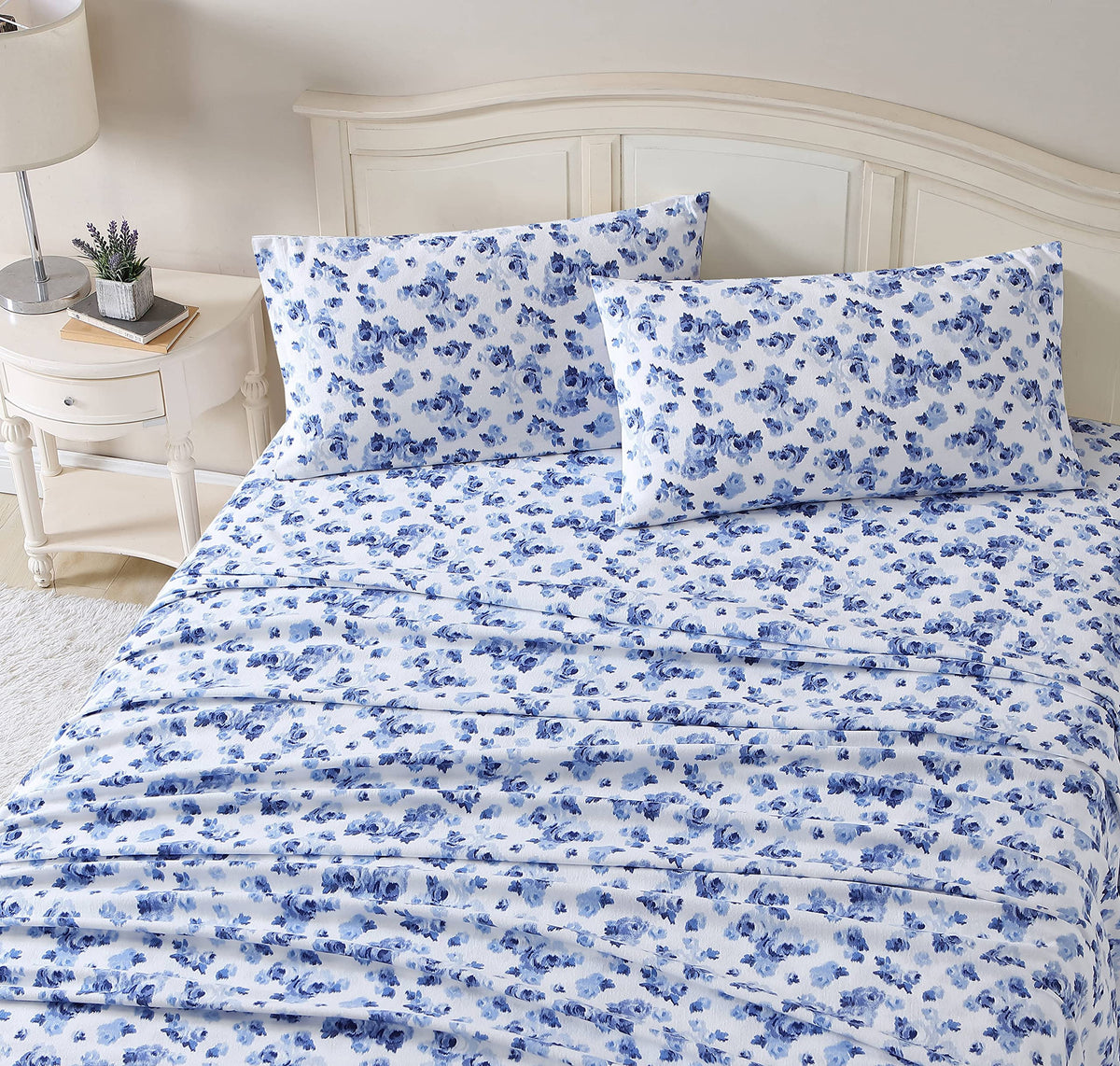 Laura Ashley - Twin Sheet Set with Fitted Sheet & Pillowcase