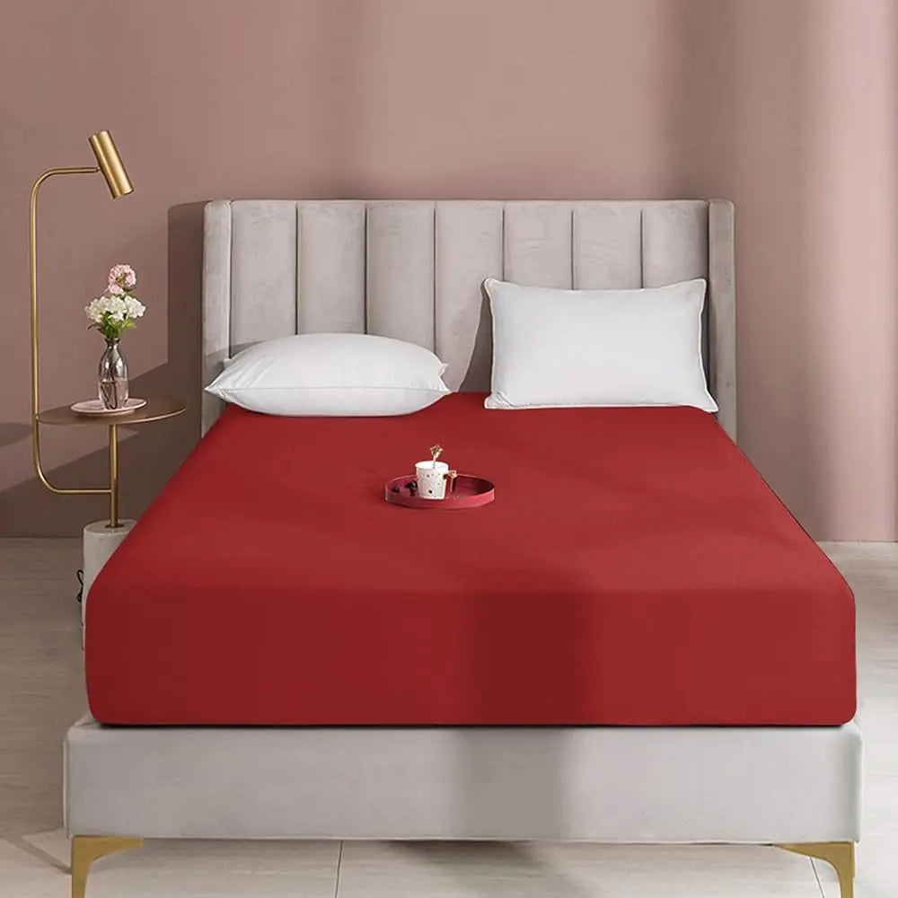 NTBAY Fitted Bed Sheet - Deep Pocket Fit Soft Comfy Bedding, Brushed Microfiber Breathable Wrinkle-Free Cover, All-Around Elastic Stays in Place, No Shrink, Chlorine-Free Bleach Safe, Tumble Dry Low, Oeko-Tex Certified
