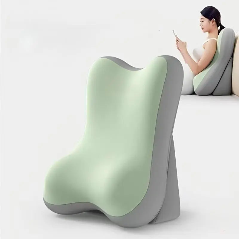 Memory Foam Mattress and Pillow for Lying, Sitting, and Reclining, Featuring Adjustable Back Support, Ergonomic Reading Pillow, Neck and Waist Protection, and A Multi-functional Elevation Pad for Relaxation and Gaming