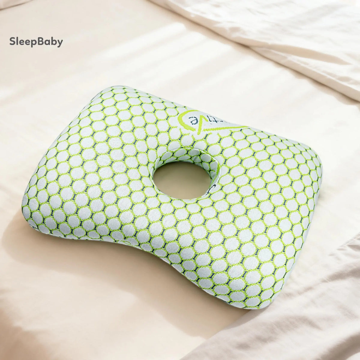 Ear Piercing Pillow for Side Sleepers, Polyester Fibre Washable Ear Guard Pillow for Adults
