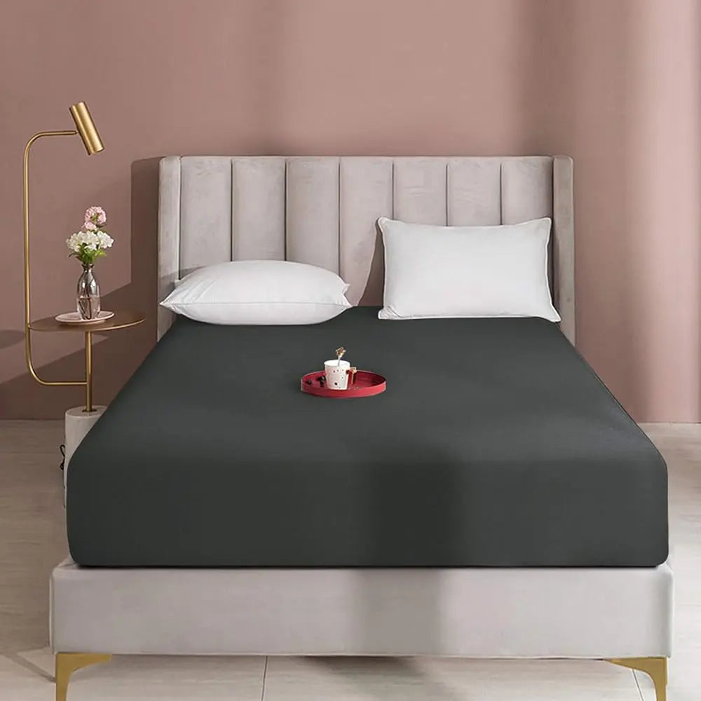 NTBAY Fitted Bed Sheet - Deep Pocket Fit Soft Comfy Bedding, Brushed Microfiber Breathable Wrinkle-Free Cover, All-Around Elastic Stays in Place, No Shrink, Chlorine-Free Bleach Safe, Tumble Dry Low, Oeko-Tex Certified