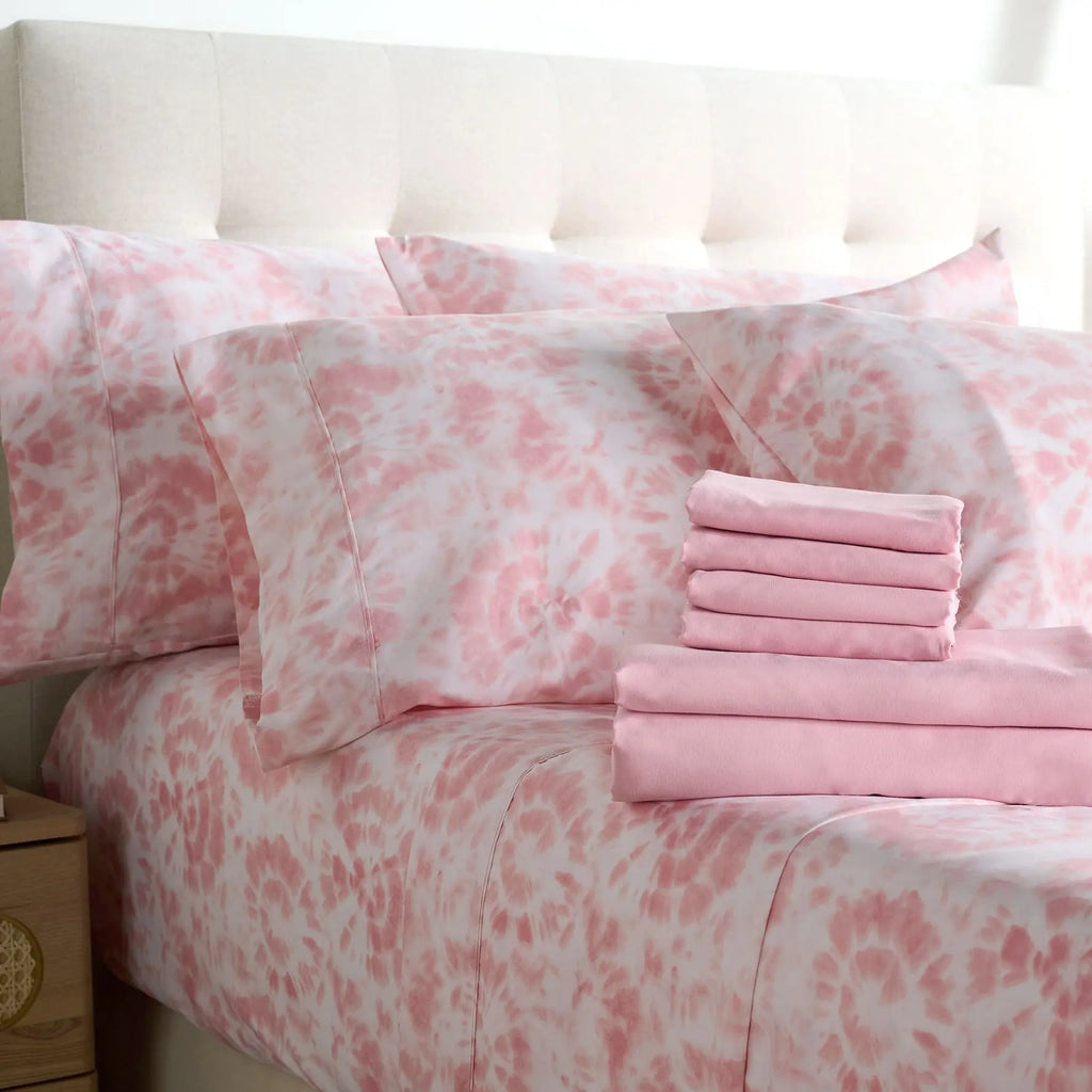 Home Reflections 2pk Double Brushed Sheet Sets with Extra Cases