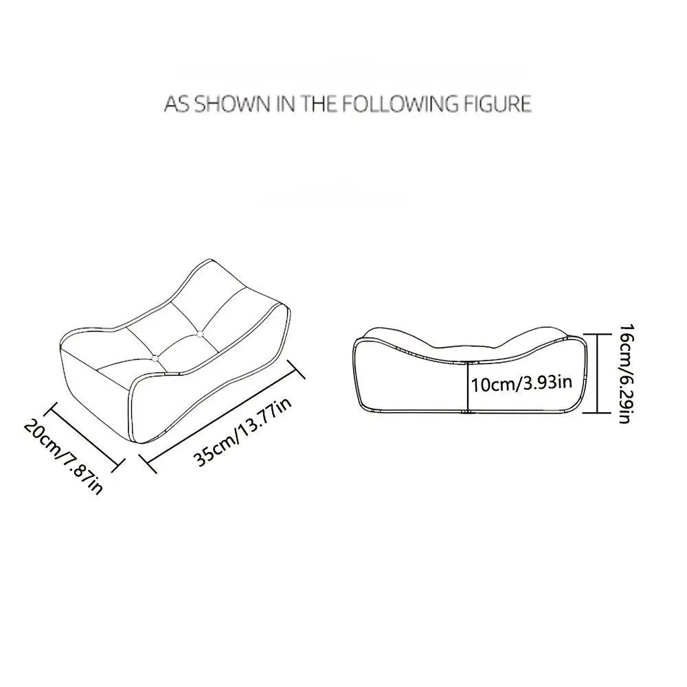 1PIC Comfortable Lumbar Support Cushion — Nap Pillow, Student Backrest, Padded Backrest, Chair Back Pad, Waist Pillow, Throw Pillow, Office Desk Nap Pillow With Cushion