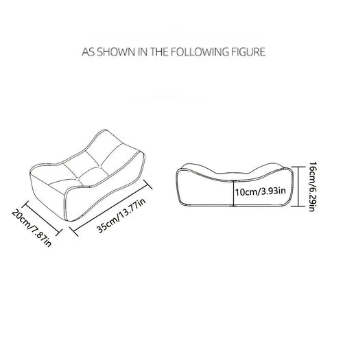 1PIC Comfortable Lumbar Support Cushion — Nap Pillow, Student Backrest, Padded Backrest, Chair Back Pad, Waist Pillow, Throw Pillow, Office Desk Nap Pillow With Cushion