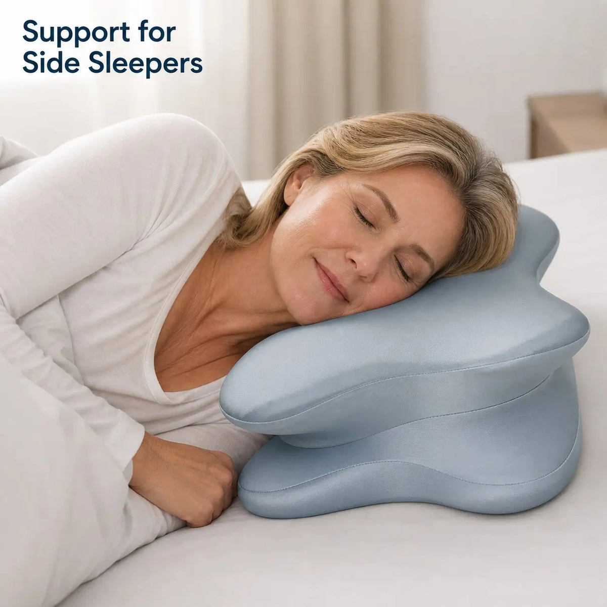 Ergonomic Cervical Pillow, Orthopedic Memory Foam Soft Neck Support, Relieves Neck and Shoulder Pain, Bed Pillow for Comfortable Sleep