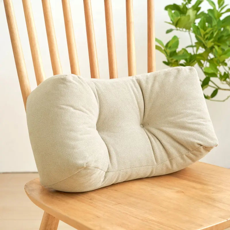 1PIC Comfortable Lumbar Support Cushion — Nap Pillow, Student Backrest, Padded Backrest, Chair Back Pad, Waist Pillow, Throw Pillow, Office Desk Nap Pillow With Cushion