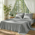 【Memorial Day Deals】Bamboo-Derived Sheet Set – 3/4-Piece Breathable, Hotel-Style Ultra-Soft, 16" Deep Pocket, Wrinkle-Resistant & Fade-Resistant bed accessories natural fabric springglowup