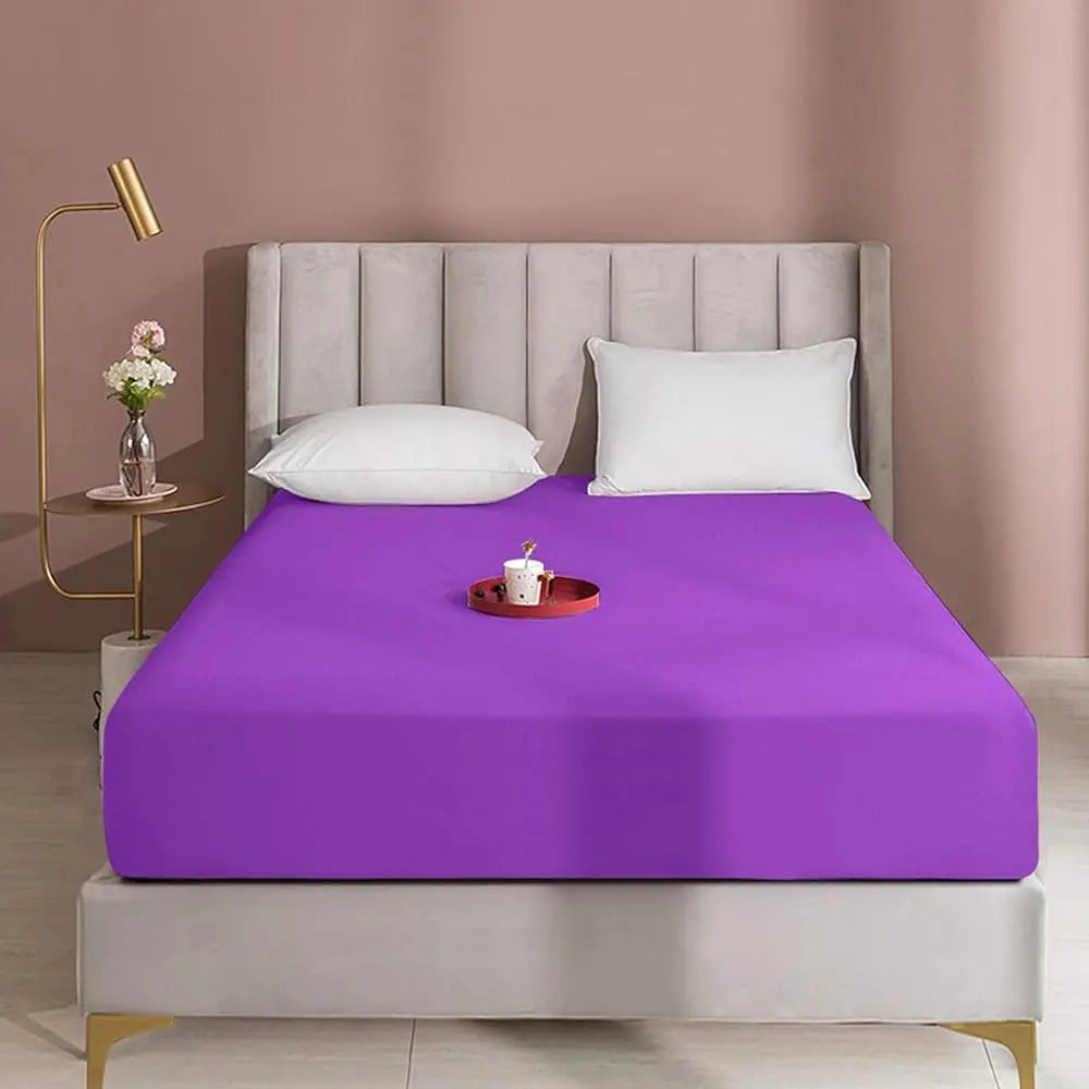 NTBAY Fitted Bed Sheet - Deep Pocket Fit Soft Comfy Bedding, Brushed Microfiber Breathable Wrinkle-Free Cover, All-Around Elastic Stays in Place, No Shrink, Chlorine-Free Bleach Safe, Tumble Dry Low, Oeko-Tex Certified