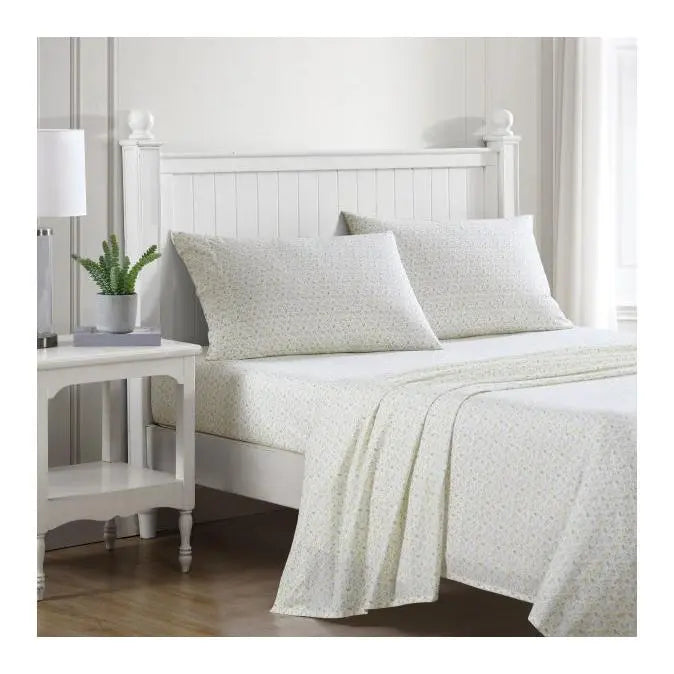 Laura Ashley Evie Yellow Cotton Full Sheet Set