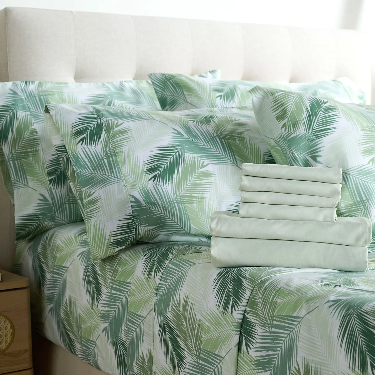 Home Reflections 2pk Double Brushed Sheet Sets with Extra Cases