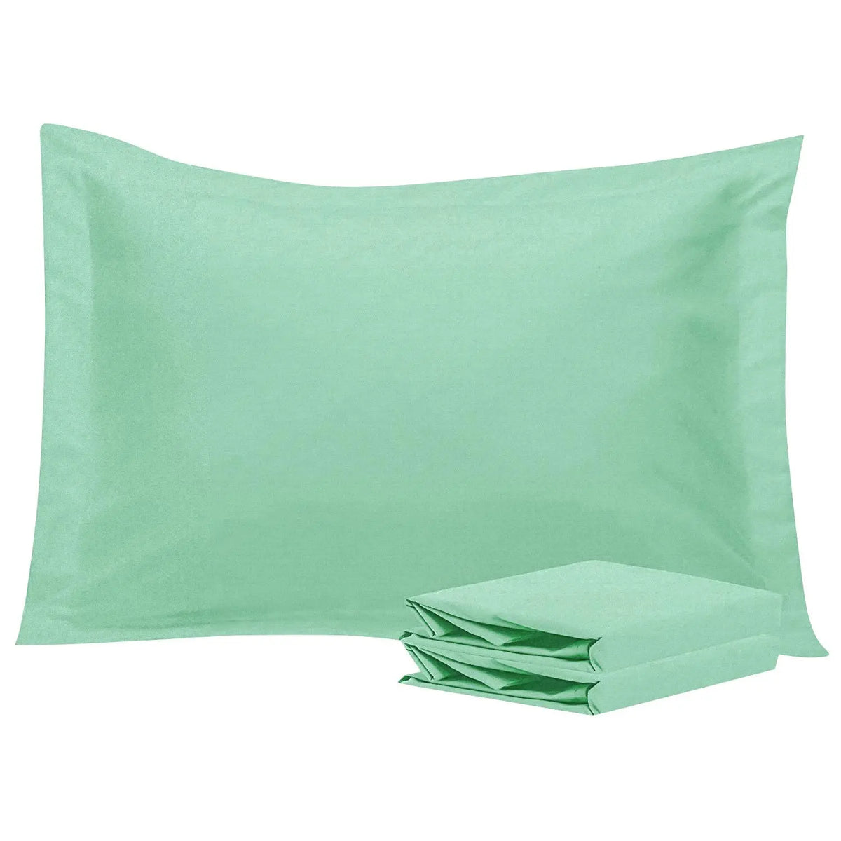 Bedsum 2-Pack Ultra Soft Brushed Pillowcases - Hotel Quality, Breathable Soft Bedding, Hypoallergenic Double-Sided Warm Flat Weave Fabric, Envelope Closure, Wrinkle Resistant, Snug Fit, Durable, Machine Washable, Fresh Post-Laundry Look