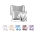 Dysiuv 2-Pack Queen Pure Silk Pillowcases, Premium Bedding Linens, Luxurious Beddings, 100% Mulberry Silk, Double-Sided, Anti-Allergic, Cooling, Silky Soft, Wrinkle-Resistant, Hair & Skin Protective, Fade-Resistant, Neat Stitching, Non-Run Bedroom Gifts